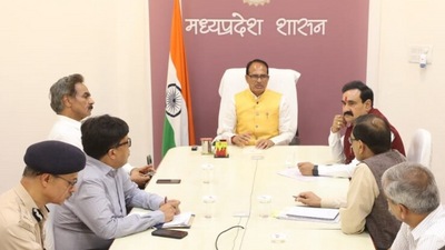 Madhya Pradesh CM holds high-level meeting over clashes on Ram Navami (ANI)