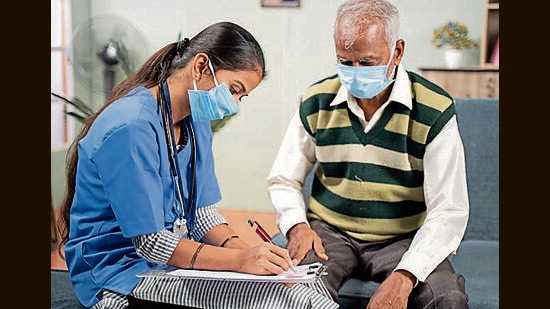 The state is planning to extend the central ministry’s e-Sanjeevani app, the first-of-its-kind tele-medicine service facility started by the country, to every district. (REPRESENTATIVE IMAGE) The state is planning to extend the central ministry’s e-Sanjeevani app, the first-of-its-kind tele-medicine service facility started by the country, to every district. (REPRESENTATIVE IMAGE)