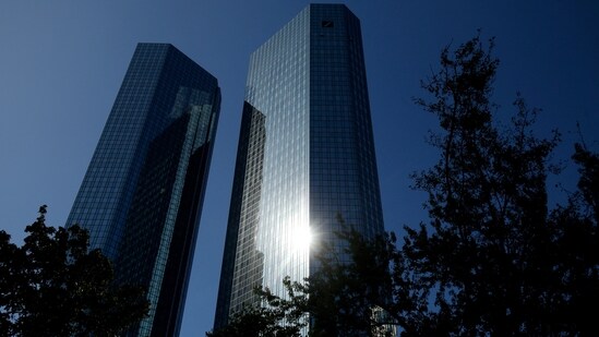 FILE PHOTO: The headquarters of Germany's Deutsche Bank are pictured in Frankfurt, Germany.(REUTERS)