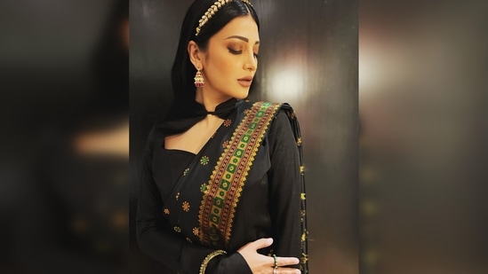 Shruti Haasan had earlier confirmed her visit to the state on April 9 to celebrate the festival which is taking place at Khanapara Ground, Guwahati.(Instagram/@shrutzhaasan)