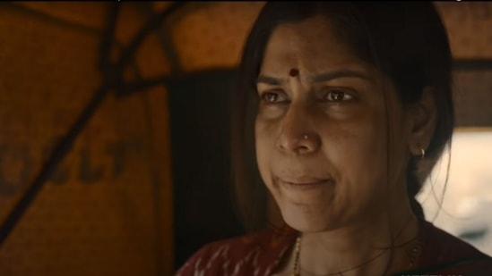 Sakshi Tanwar in a still from Mai trailer.&nbsp;