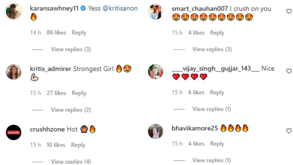 The comments on the post. The comments on the post.