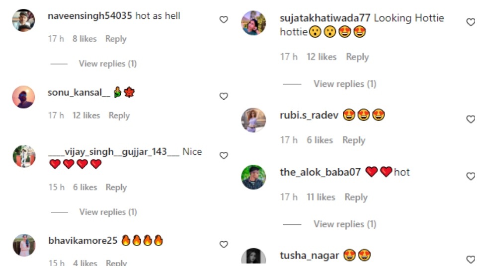 Comments on the post.&nbsp;