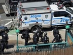 Brooklyn Shooting: New York City Police Department (NYPD) officers leave a subway station, the scene of a shooting, in the Brooklyn borough.&nbsp;