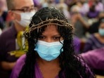 After two years of Covid-19 restrictions, the famous church in Caracas, Venezuela, opened its doors on Wednesday.(AP) After two years of Covid-19 restrictions, the famous church in Caracas, Venezuela, opened its doors on Wednesday.(AP)