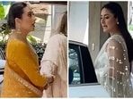 Kareena Kapoor in ivory lehenga, Karisma in orange anarkali join Ranbir Kapoor-Alia Bhatt's wedding celebrations: Watch Kareena Kapoor in ivory lehenga, Karisma in orange anarkali join Ranbir Kapoor-Alia Bhatt's wedding celebrations: Watch