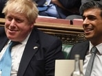 Britain's Prime Minister Boris Johnson (L) and Britain's Chancellor of the Exchequer Rishi Sunak. (Photo by JESSICA TAYLOR/UK PARLIAMENT/AFP) (File Photo) Britain's Prime Minister Boris Johnson (L) and Britain's Chancellor of the Exchequer Rishi Sunak. (Photo by JESSICA TAYLOR/UK PARLIAMENT/AFP) (File Photo)