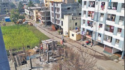 PMRDA on Wednesday demolished illegal structures erected at Vadki. (REPRESENTATIVE PHOTO)