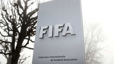 FIFA's logo in front of its headquarters in Zurich (REUTERS)