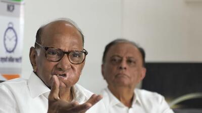 Nationalist Congress Party chief Sharad Pawar addresses a press conference on Wednesday. Satish Bate/HT Photo Nationalist Congress Party chief Sharad Pawar addresses a press conference on Wednesday. Satish Bate/HT Photo