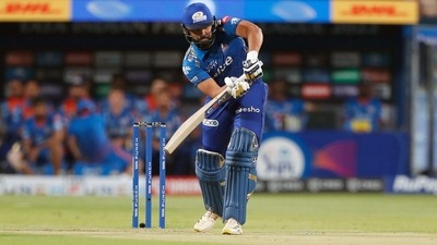 Rohit Sharma in action during IPL 2022 (IPL Twitter) Rohit Sharma in action during IPL 2022 (IPL Twitter)