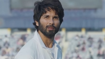 Shahid Kapoor in a still from Jersey. Shahid Kapoor in a still from Jersey.