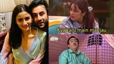 Jethalal and Shehnaaz Gill's memes have gone viral amid Ranbir Kapoor and Alia Bhatt's wedding celebrations. Jethalal and Shehnaaz Gill's memes have gone viral amid Ranbir Kapoor and Alia Bhatt's wedding celebrations.