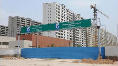 In 2017, GMADA had constructed 1,620 premium apartments of 3 types at Purab Premium Apartments in Sector 88. (HT File Photo)
