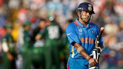 Tendulkar won player of the match for his performance in the 2011 World Cup semi-final (Getty ) Tendulkar won player of the match for his performance in the 2011 World Cup semi-final (Getty )