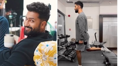 Vicky Kaushal does Dumbbell Single Leg Squat in fiery workout video, here's why you should add it in your training Vicky Kaushal does Dumbbell Single Leg Squat in fiery workout video, here's why you should add it in your training