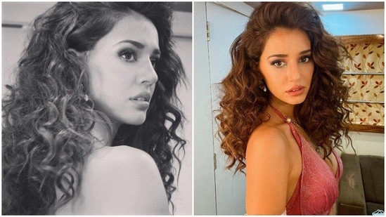 Disha Patani's Instagram family has crossed the 50 million mark and the actor just cannot keep calm. On the occasion, she shared some stunning photos of herself in a shimmery pink bralette and see-through flared pants.(Instagram/@dishapatani)