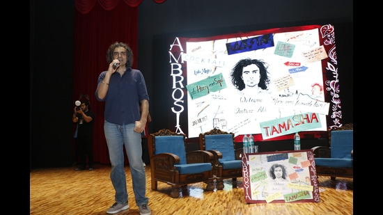 Imtiaz Ali’s recent visit to his alma mater, Delhi University was all things fun, candid and nostalgic. (Photo:Dhruv Sethi/HT)