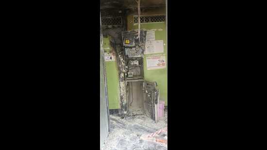 The ATM kiosk where the robbery took place. (HT Photo)