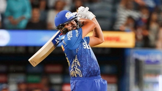 Rohit was just 25 runs away from the mark when he started his innings(Mumbai Indians Twitter)