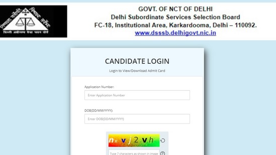 DSSSB Admit Card 2022: Hall tickets Download link for April 16 and 23 exams(dsssb.delhi.gov.in)