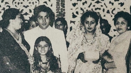 Rishi Kapoor and Neetu Kapoor at their wedding.