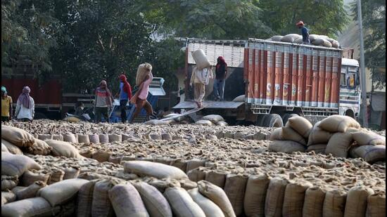 The rural development fund (RDF), as per today’s amendment, would also be spent for augmenting storage facilities in mandis to store procured stocks so as to strengthen the procurement and marketing systems in the state. (HT file photo)