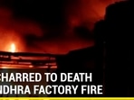 SIX CHARRED TO DEATH IN ANDHRA FACTORY FIRE