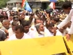 Karnataka witnessed a huge protest over the contractor's death. Karnataka witnessed a huge protest over the contractor's death. 