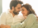 Kajal Aggarwal with husband Gautam Kitchlu. Kajal Aggarwal with husband Gautam Kitchlu.