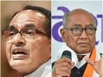 Madhya Pradesh chief minister Shivraj Singh Chouhan (left) said that Senior Congress leader Digvijaya Singh (right) wanted to set Madhya Pradesh on fire.&nbsp;