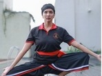 Lakshmi Manchu demonstrates a Kalaripayattu stance, speaks of its benefits(Instagram/@lakshmimanchu) Lakshmi Manchu demonstrates a Kalaripayattu stance, speaks of its benefits(Instagram/@lakshmimanchu)
