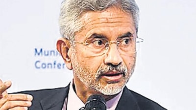 FILE PHOTO: Indian Foreign Minister Subrahmanyam Jaishankar speaks during the annual Munich Security Conference, in Munich, Germany February 19, 2022. REUTERS/Andreas Gebert (REUTERS) FILE PHOTO: Indian Foreign Minister Subrahmanyam Jaishankar speaks during the annual Munich Security Conference, in Munich, Germany February 19, 2022. REUTERS/Andreas Gebert (REUTERS)