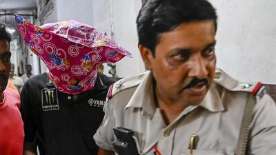 Ranaghat: Prime accused in Hanskhali gangrape case Sohail Gayali being taken to a court in Ranaghat, Monday, April 11, 2022. (PTI Photo)(PTI04_11_2022_000190B) (PTI) Ranaghat: Prime accused in Hanskhali gangrape case Sohail Gayali being taken to a court in Ranaghat, Monday, April 11, 2022. (PTI Photo)(PTI04_11_2022_000190B) (PTI)