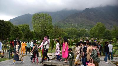 On Thursday, rainfall and thunderstorms were reported from several areas in north Kashmir. (Waseem Andrabi/HT)