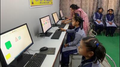 GPS Moti Nagar set up two computer labs and a new teaching programme for school students. (HT File)