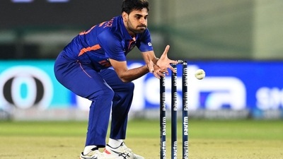 Bhuvneshwar Kumar in action against Sri Lanka at the Himachal Pradesh Cricket Association Stadium in Dharamshala (AFP/File Photo) Bhuvneshwar Kumar in action against Sri Lanka at the Himachal Pradesh Cricket Association Stadium in Dharamshala (AFP/File Photo)