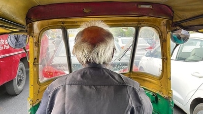 Hari Om has been driving his auto rickshaw in Delhi since 1974. Hari Om has been driving his auto rickshaw in Delhi since 1974.