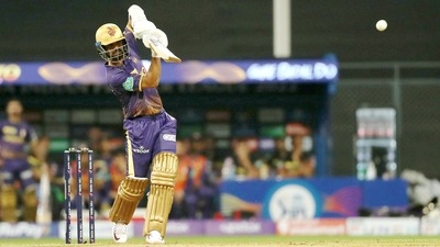 IPL 2022 KKR predicted XI vs SRH: Ajinkya Rahane of the Kolkata Knight Riders hits the boundary (PTI) IPL 2022 KKR predicted XI vs SRH: Ajinkya Rahane of the Kolkata Knight Riders hits the boundary (PTI)