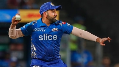 Rohit Sharma of Mumbai Indians during the Indian Premier League 2022 cricket match between Mumbai Indians and the Punjab Kings. (PTI) Rohit Sharma of Mumbai Indians during the Indian Premier League 2022 cricket match between Mumbai Indians and the Punjab Kings. (PTI)