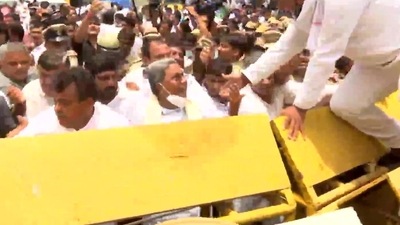 Karnataka witnessed a huge protest over the contractor's death.&nbsp;