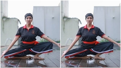Lakshmi Manchu demonstrates a Kalaripayattu stance, speaks of its benefits (Instagram/@lakshmimanchu) Lakshmi Manchu demonstrates a Kalaripayattu stance, speaks of its benefits (Instagram/@lakshmimanchu)