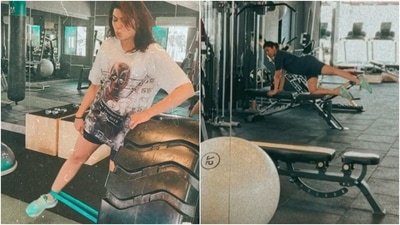 Pranitha Subash shared a video of herself working out days after announcing her pregnancy. Pranitha Subash shared a video of herself working out days after announcing her pregnancy.