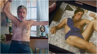 Shakti Kapoor in stills from a new ad. Shakti Kapoor in stills from a new ad.