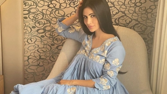 Loved Mouni Roy's summer fashion in a sky blue mulmul kurta set? Here's its cost&nbsp;(Instagram/labelearthen)