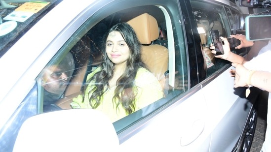 Shaheen Bhatt seen after the mehendi ceremony.