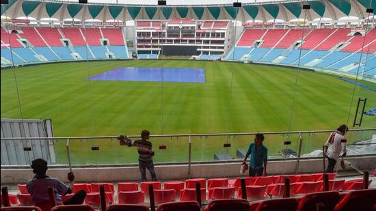 The Gujarat government is planning to build a large sports complex in Ahmedabad, looking at hosting the 2036 Olympics. (Image used for representation). (PTI FILE PHOTO.) The Gujarat government is planning to build a large sports complex in Ahmedabad, looking at hosting the 2036 Olympics. (Image used for representation). (PTI FILE PHOTO.)