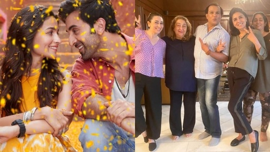 Ranbir Kapoor, Alia Bhatt wedding live updates: Neetu Kapoor, Kareena Kapoor, Karisma Kapoor, and other family members gave a surprise dance performance at the sangeet. Ranbir Kapoor, Alia Bhatt wedding live updates: Neetu Kapoor, Kareena Kapoor, Karisma Kapoor, and other family members gave a surprise dance performance at the sangeet.