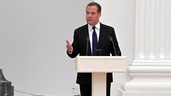 Deputy Chairman of Russia's Security Council Dmitry Medvedev.(via REUTERS)