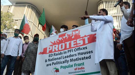 The PFI describes itself as a neo-social movement committed to empower people belonging to the minority communities, Dalits and other weaker sections of the society. (HT File Photo)